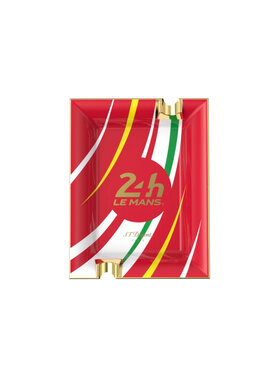 S.T. Dupont Le Mans Zigarrenaschenbecher, 2 Zigarren - Rot und Gold