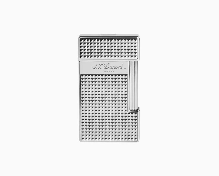 S.T. Dupont Biggy Feuerzeug Diamond Head Silber/Chrom 025210