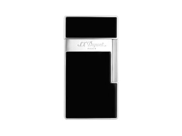 S.T. Dupont Biggy Feuerzeug Schwarzlack/Chrom 025221