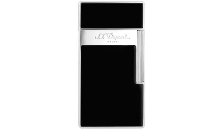 S.T. Dupont Biggy Feuerzeug Schwarzlack/Chrom 025221