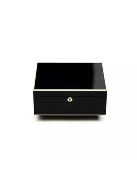 Adorini Humidor Milan Deluxe Schwarz Hochglanz für 75 Zigarren
