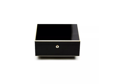 Adorini Humidor Milan Deluxe Schwarz Hochglanz für 75 Zigarren