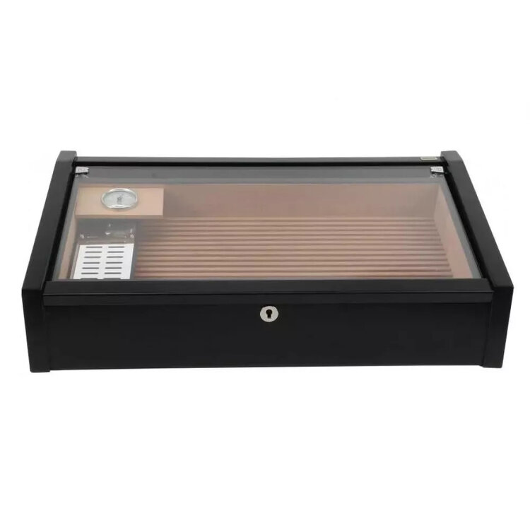 Adorini Vega Deluxe Humidor Schwarz