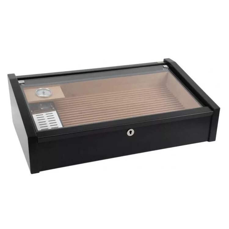 Adorini Vega Deluxe Humidor Schwarz