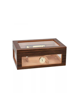 Adorini Humidor Treviso Grande Deluxe Ebenholz mit Glas