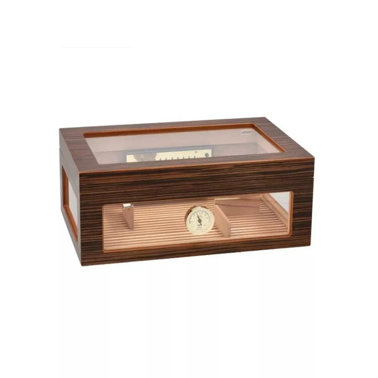 Adorini Humidor Treviso Grande Deluxe Ebenholz mit Glas