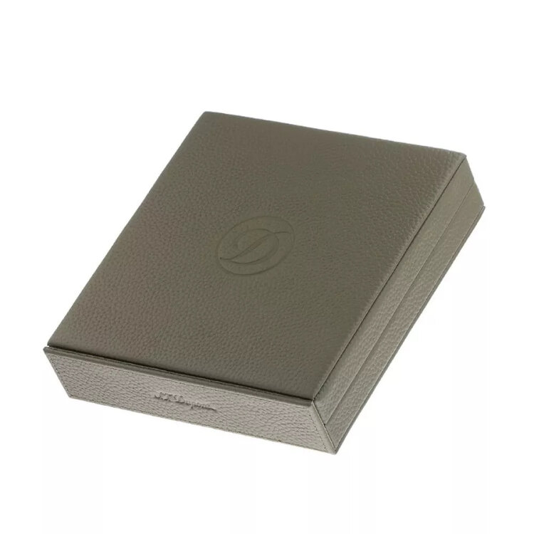 S.T. Dupont  Zigarren Travel Humidor Leder Kaki Ref.001356 Box&Pap. Full Set Neu