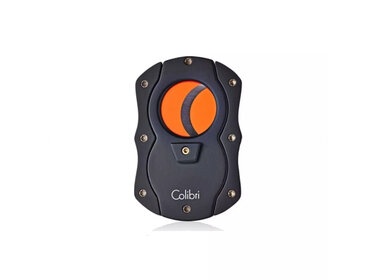 Colibri  Zigarrenschneider Cut Doppelklinge Antihaft Schwarz/Orange 25 mm