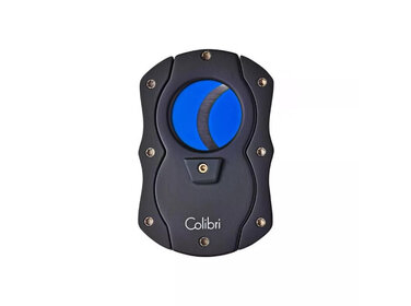 Colibri Cut schwarz-blau Zigarrenschneider mit 22mm Schnitt