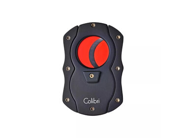 Colibri Cut schwarz-rot Zigarrenschneider mit silikonbeschichteten Klingen