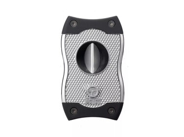 Colibri  Zigarrenschneider SV-Cut Silber/Schwarz V-Cut 23/gerade 27 mm