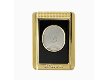 S.T. Dupont  Zigarrenschneider Doppelklinge mit Halter Schwarz/Gold