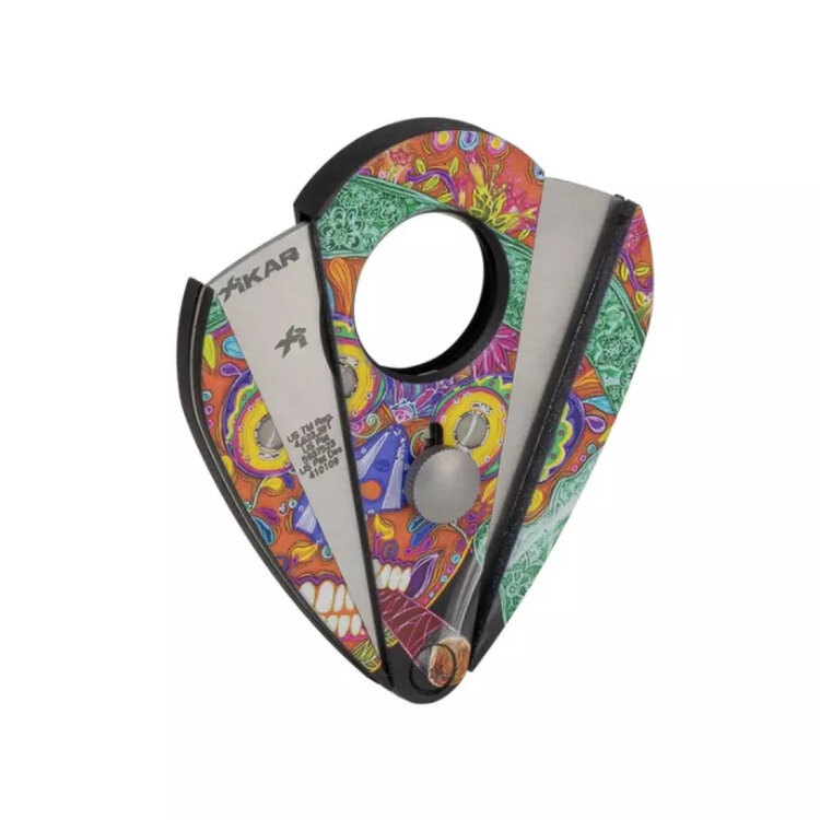 Xikar Xi2 Calavera, tropfenförmiger Zigarrenschneider mit doppelter Klinge