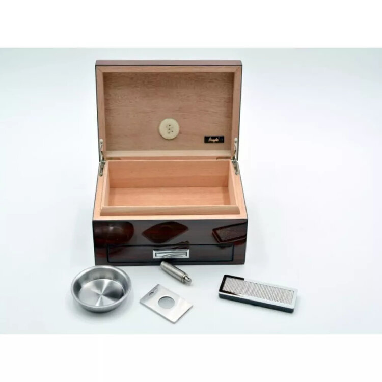Angelo  Elegante Zigarrenkiste 10 Fäden Zigarrenholz Humidor
