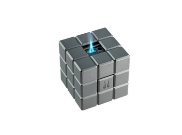 Colibri Charcoal Double Stick Flame Tisch Zigarettenanzünder - graue Farbe