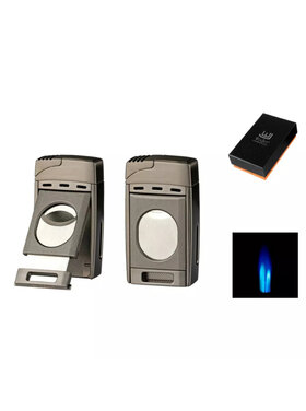 Winjet Premium Feuerzeug 2xJet gun mit Cutter, Ring 58