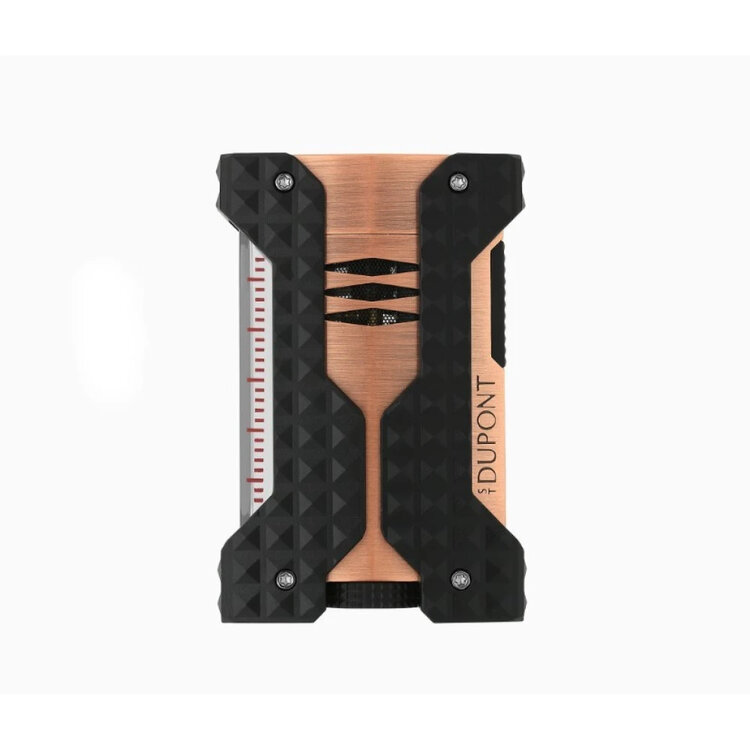 S.T. Dupont  Winddichter Zigarrenanzünder aus gebürstetem Kupfer