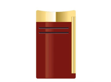 S.T. Dupont MaxiJet Feuerzeug mit Filterflamme - Burgund und Gold