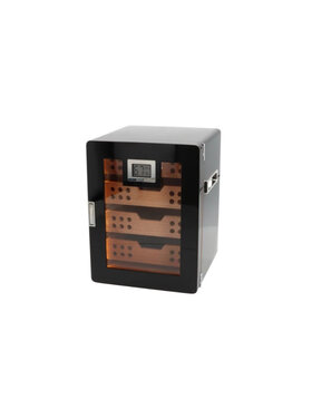 Angelo Zigarrenschrank mit mattschwarzer Glastür