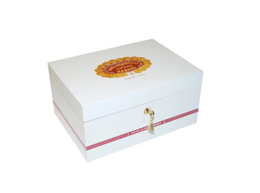 Hoyo De Monterrey weißer Humidor - für ca. 50 Zigarren