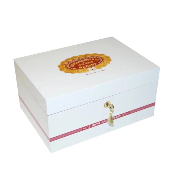 Hoyo De Monterrey weißer Humidor - für ca. 50 Zigarren