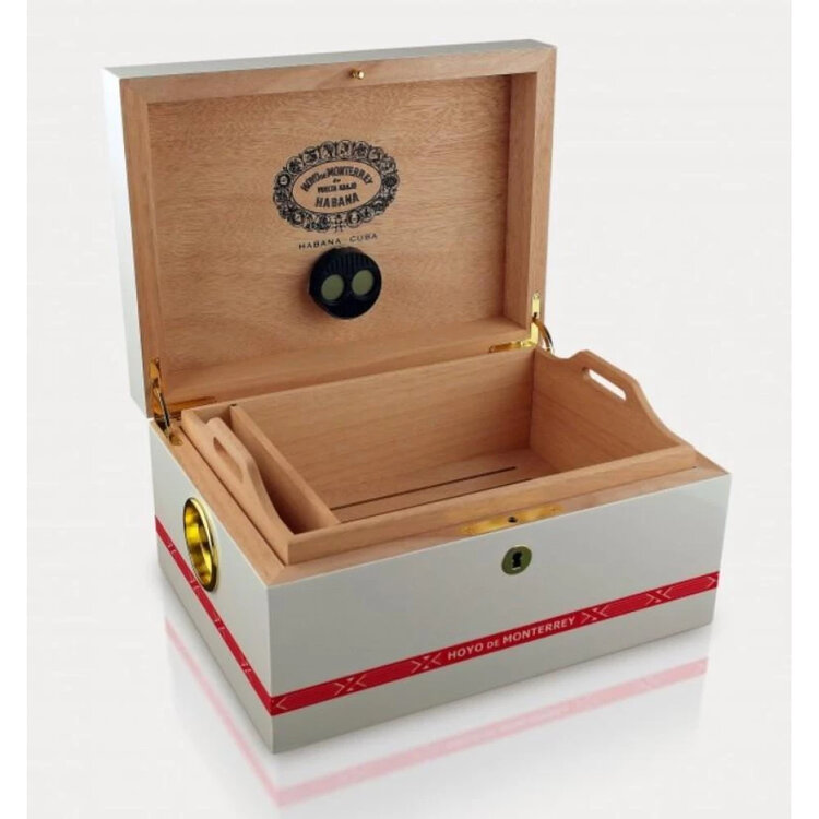 Hoyo De Monterrey weißer Humidor - für ca. 50 Zigarren