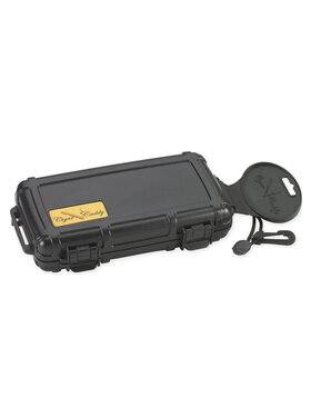 Schwarz Kleiner Reisehumidor für 5 Zigarren