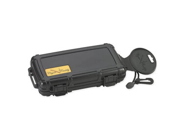 Cigar Caddy Schwarz Kleiner Reisehumidor für 5 Zigarren
