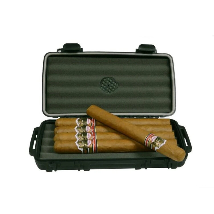 Cigar Caddy Travel Humidor für 5 Zigarren mit Befeuchter