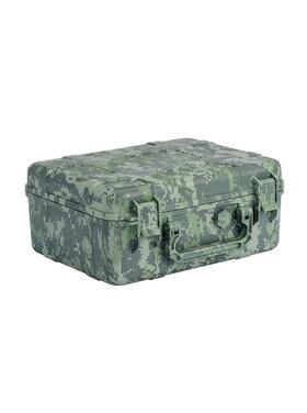 Travel Humidor Green Camouflage Kunststoff Zigarrenaufbewahrung mit Luftbefeuchter