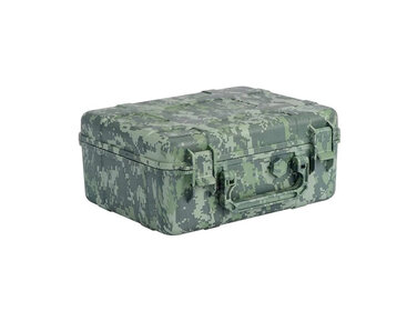 Cigar Caddy Travel Humidor Green Camouflage Kunststoff Zigarrenaufbewahrung mit Luftbefeuchter