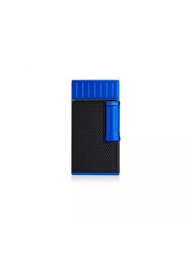 Colibri Julius Blue Zigarrenanzünder, schwarz und blau, Double Flame