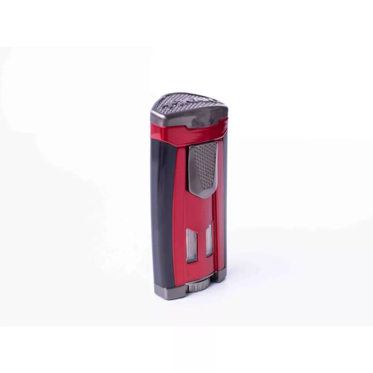 Xikar HP3 Rotes Feuerzeug mit 3-Wege-Piercing-