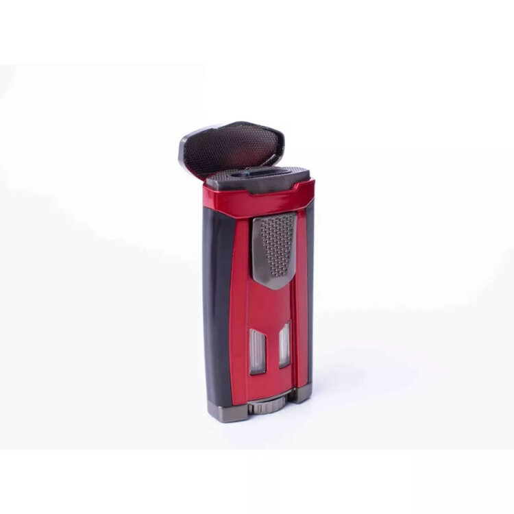 Xikar HP3 Rotes Feuerzeug mit 3-Wege-Piercing-