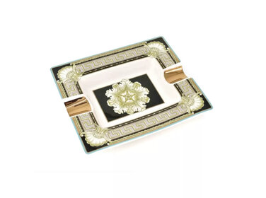 Angelo Aschenbecher mit griechischen und floralen Motiven