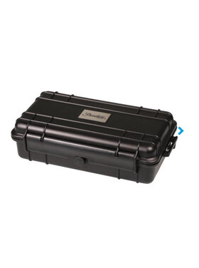 Passatore Reisehumidor aus Kunststoff mit Druckausgleichsventil, schwarz - für 5 Zigarren