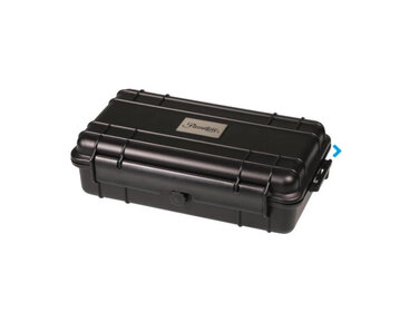 Passatore Reisehumidor aus Kunststoff mit Druckausgleichsventil, schwarz - für 5 Zigarren