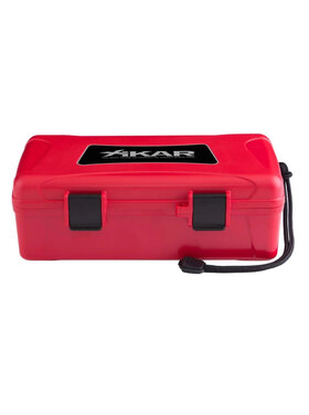 Xikar Medium Reisehumidor für 10 Zigarren - Farbe Rot