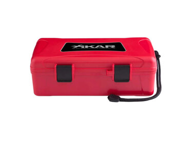 Xikar Medium Reisehumidor für 10 Zigarren - Farbe Rot