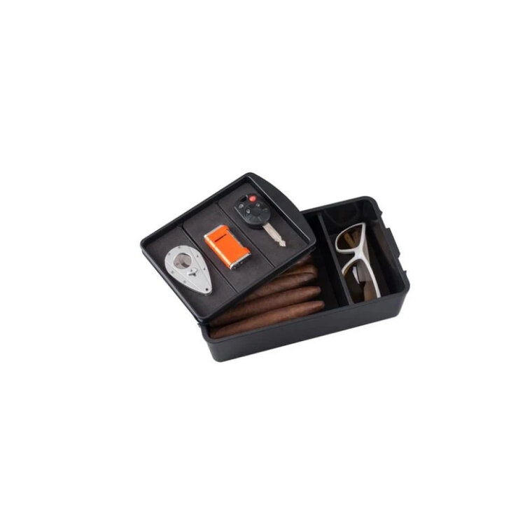 Xikar Cigar Locker Medium Travel Humidor für 10 Zigarren - Schwarz