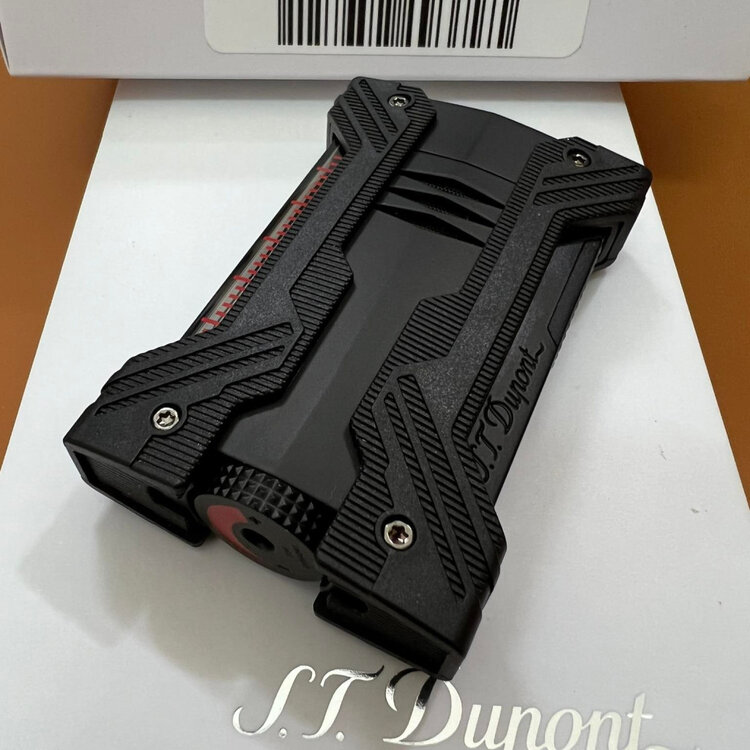 S.T. Dupont Défi XXtreme Zigarrenanzünder mit Doppelstabflamme - Schwarz