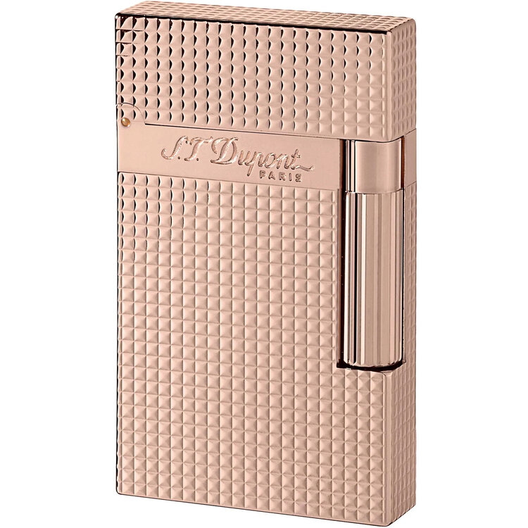 S.T. Dupont  Ligne 2 Feuerzeug breite Flamme Diamantmuster 016424