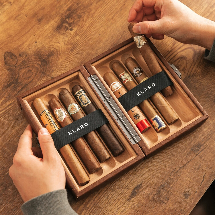 Klaro Humidore  Reisehumidor Maxwell für 8 Zigarren