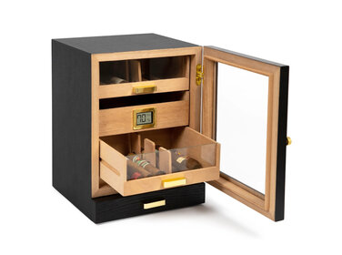 Klaro Luca Humidorschrank - schwarz