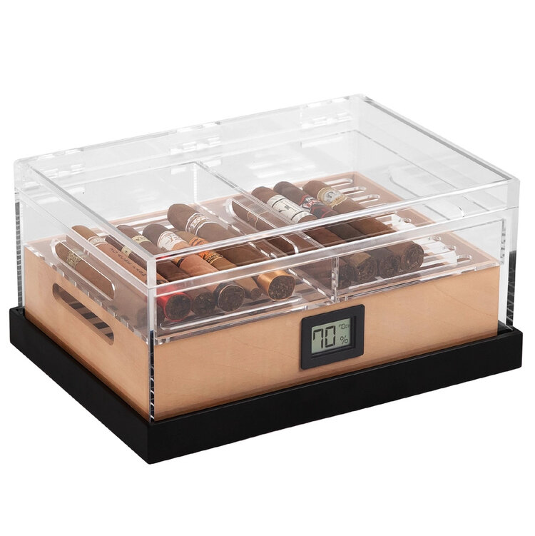 Klaro  Felix Pro Tupperdor - Humidor aus Acryl 30-50 Zigarren