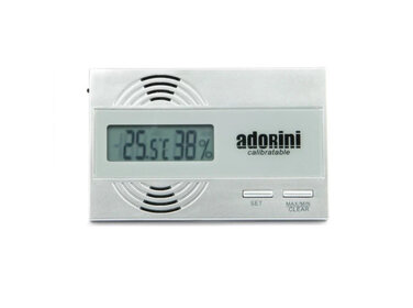 Adorini Hygrometer und Thermometer digital Silber mit Sensirion Sensor