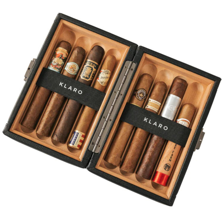 Klaro Humidore  Reisehumidor Maxwell für 8 Zigarren  schwarz
