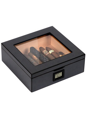Klaro MAG Humidor, Carbon-Oberfläche 20-30 Zigarren