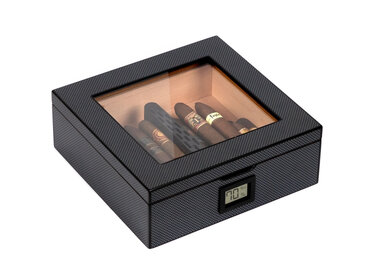 Klaro MAG Humidor, Carbon-Oberfläche 20-30 Zigarren