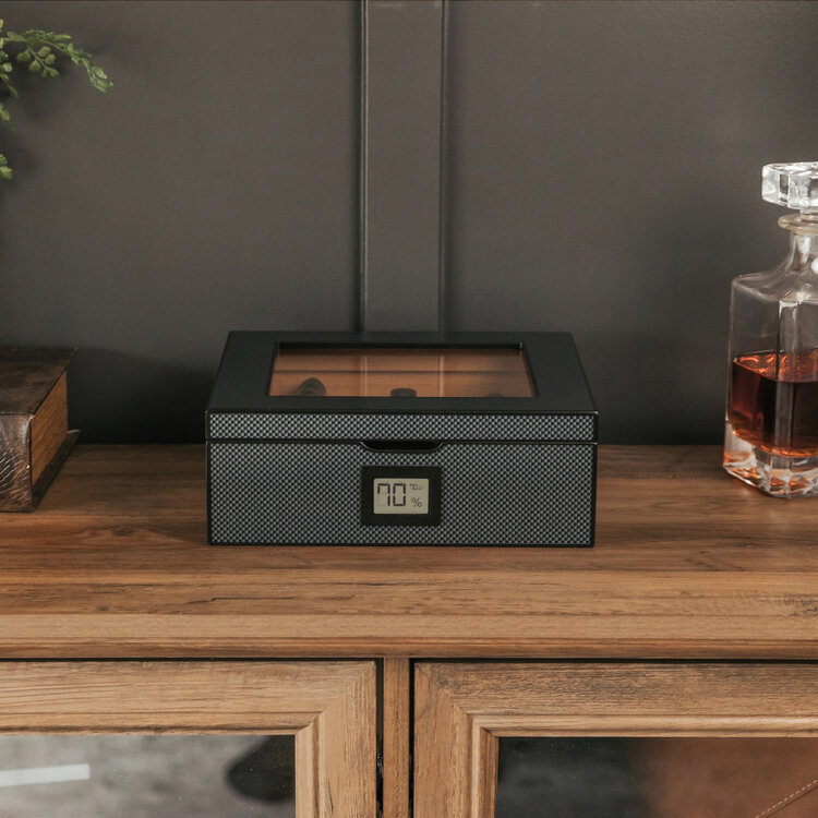 Klaro  MAG Humidor, Carbon-Oberfläche 20-30 Zigarren